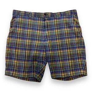 Polo Golf Ralph Lauren Classic Fit Shorts Flat Front Plaided Multicolor Size 40